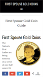 Mobile Screenshot of firstspousegoldcoin.com