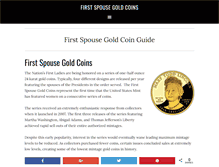 Tablet Screenshot of firstspousegoldcoin.com